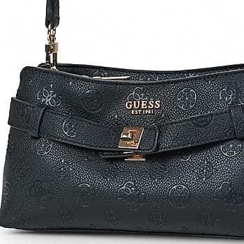 Kabelka přes rameno Guess Ella Logo Girlfriend Crossbody, černá 4