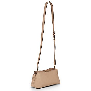 Kabelka přes rameno Guess Ella Logo Girlfriend Crossbody, béžová 3