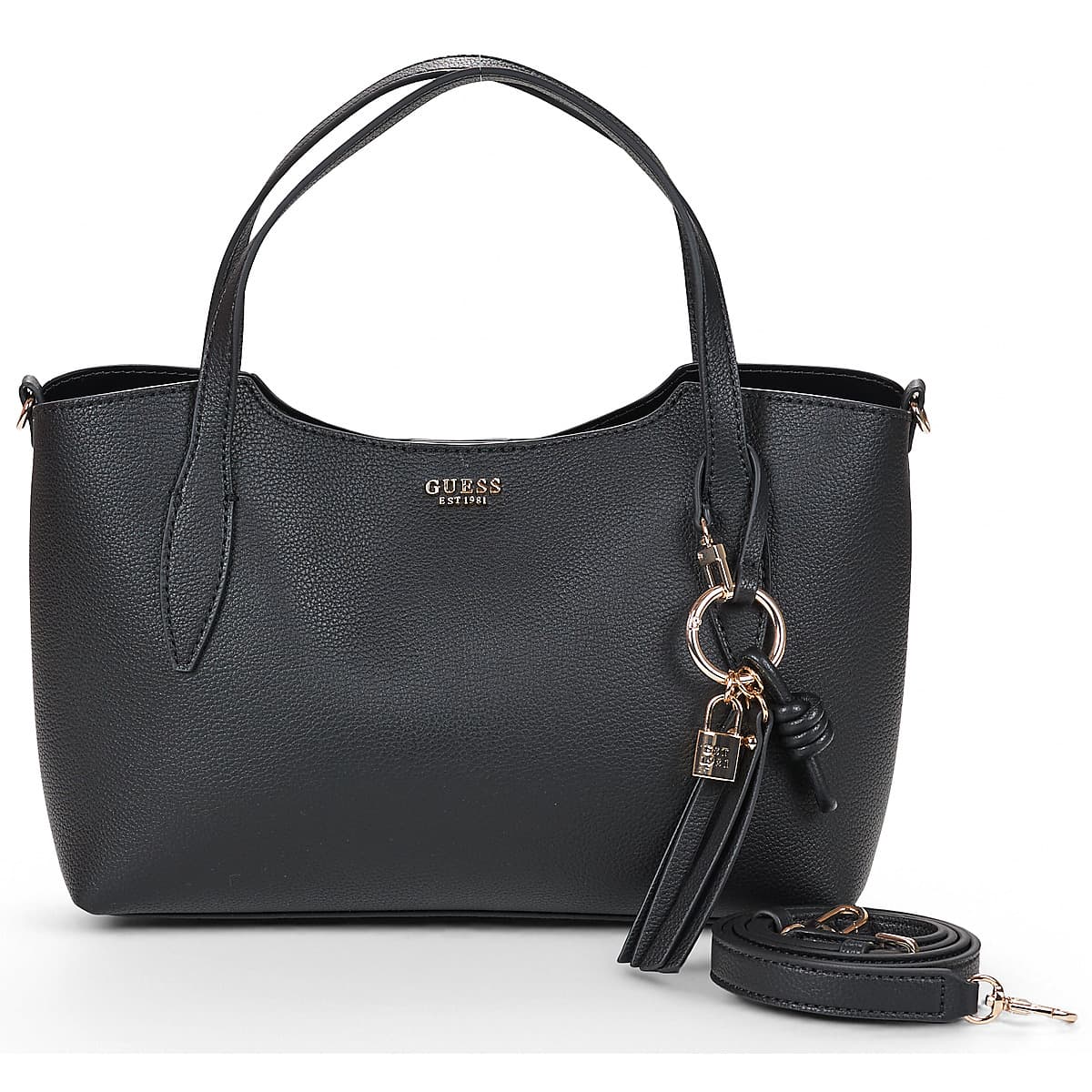 Kabelka Guess Melody 2 IN 1 Satchel, černá