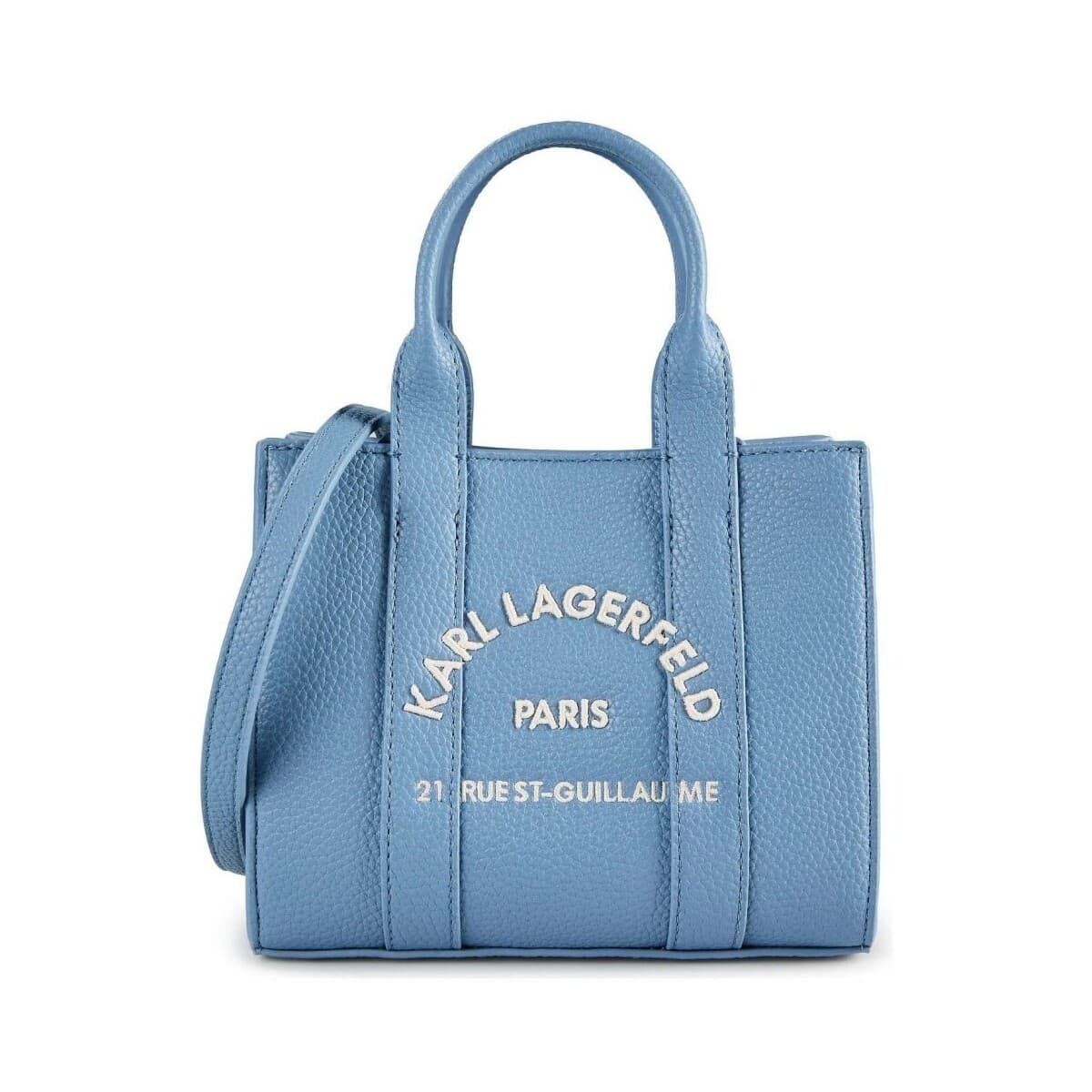 Kabelka přes rameno Karl Lagerfeld Mn Square Tote Peb E, modrá