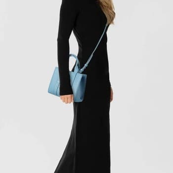 Kabelka přes rameno Karl Lagerfeld Mn Square Tote Peb E, modrá 2