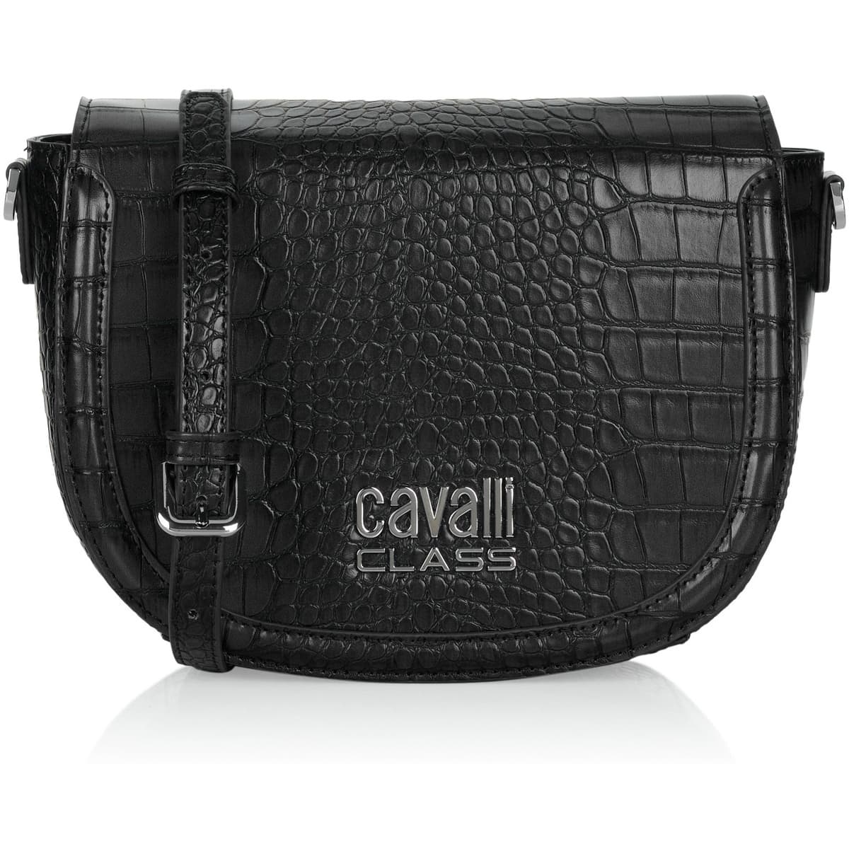 Kabelka přes rameno Roberto Cavalli, černá