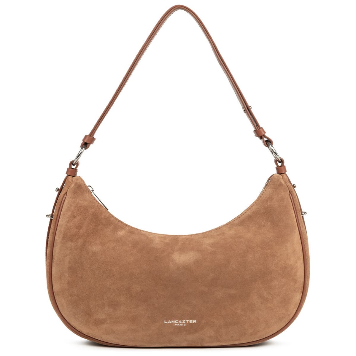 Kabelka přes rameno LANCASTER Suede IT, hnědá