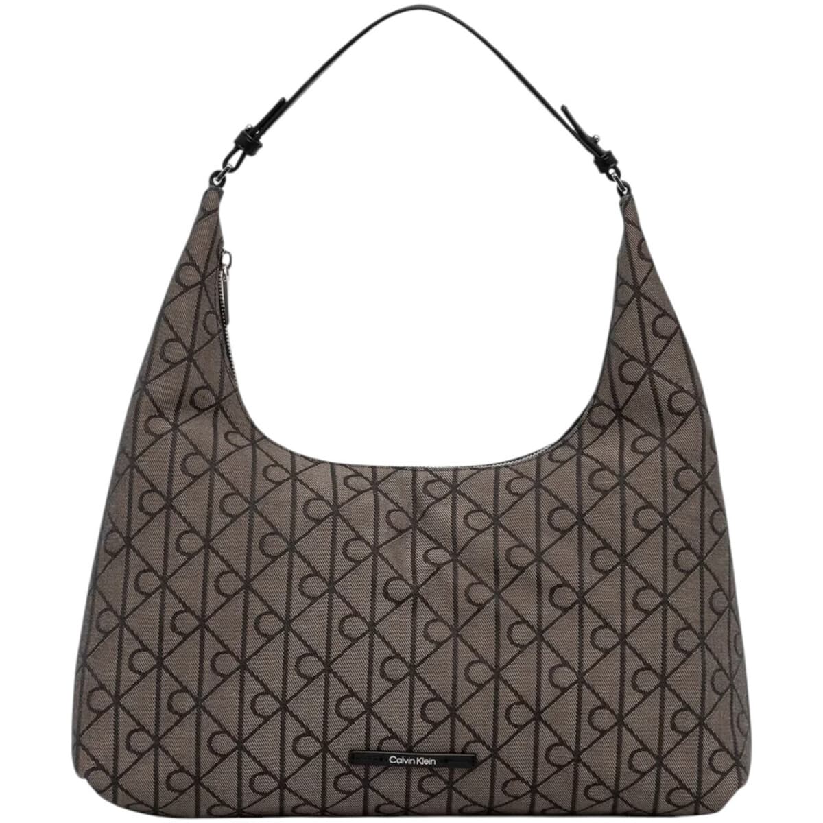 Kabelka přes rameno Calvin Klein Jeans Emblem Jacquard Shoulder BAG LV04F3635G