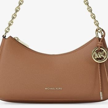 Psaníčko MICHAEL Michael Kors 32r6gy5w8l Md Chain Pouchette, hnědá 2