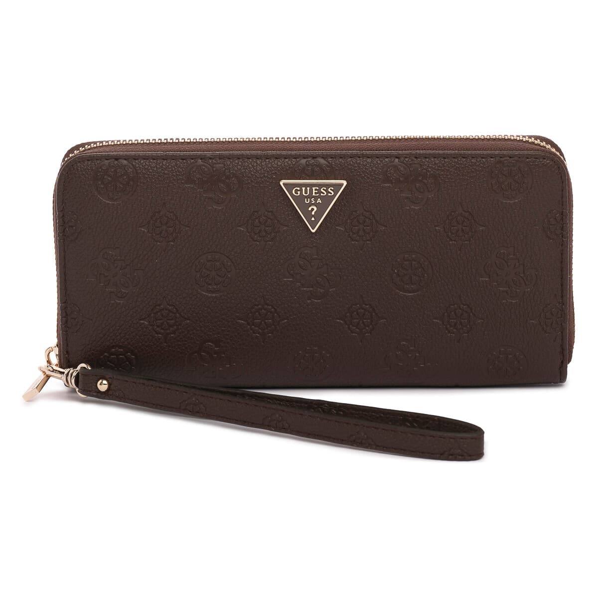 Peněženka Guess BNL Blake ZIP Around, hnědá
