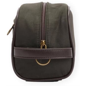 Pánská toaletní taška Barbour Bolsa Wax Washbag - Olive 3