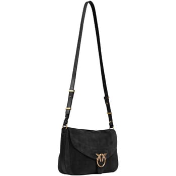 Kabelka přes rameno Pinko Love Satchel Classic Suede 107655 A0F6, černá 2