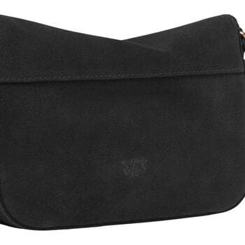 Kabelka přes rameno Pinko Love Satchel Mini Suede 107656 A0F6, černá 4