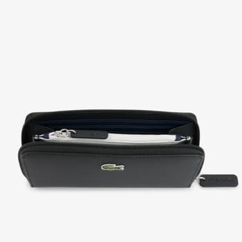 Peněženka Lacoste Nf2900pk Zip Wallet, černá 2
