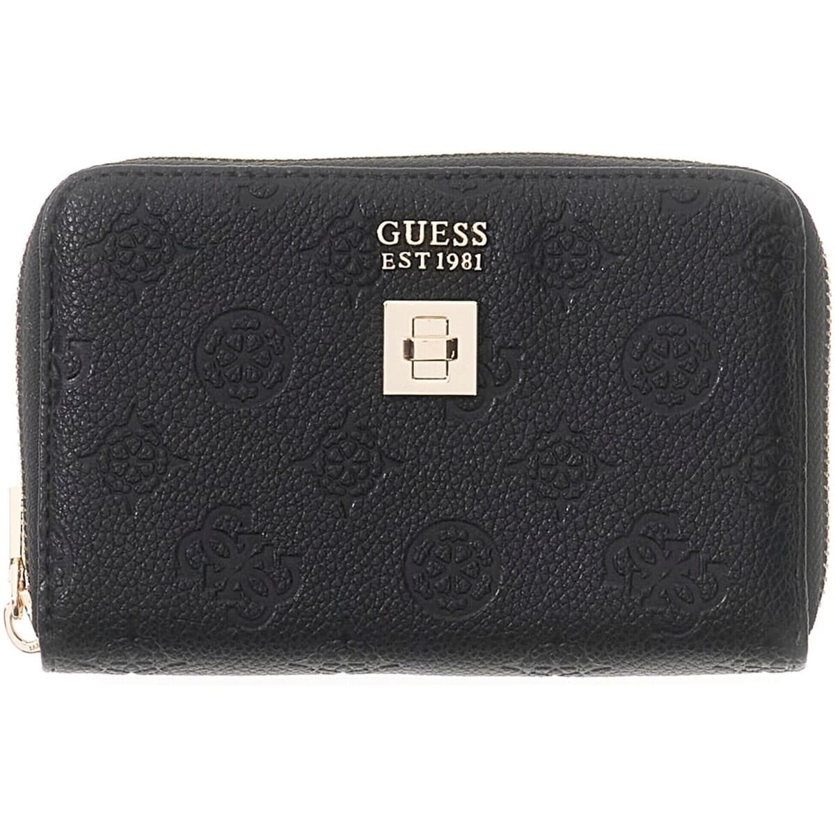 Peněženka Guess Ella Logo Slg Med Zip Around, černá