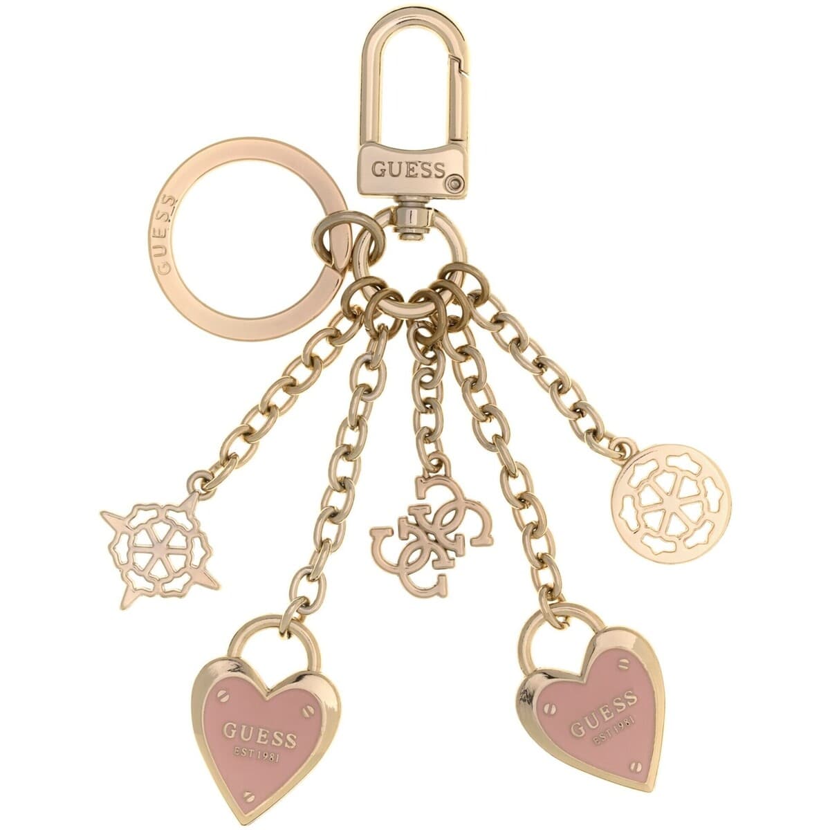 Peněženka Guess Keyring, zlatá