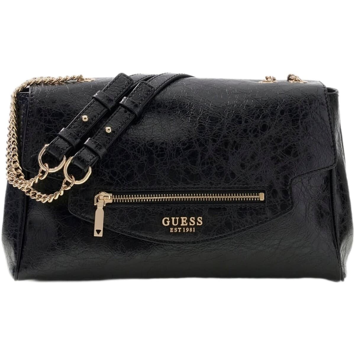 Kabelka Guess Antonia Cnvrtbl Xbody Flap, černá