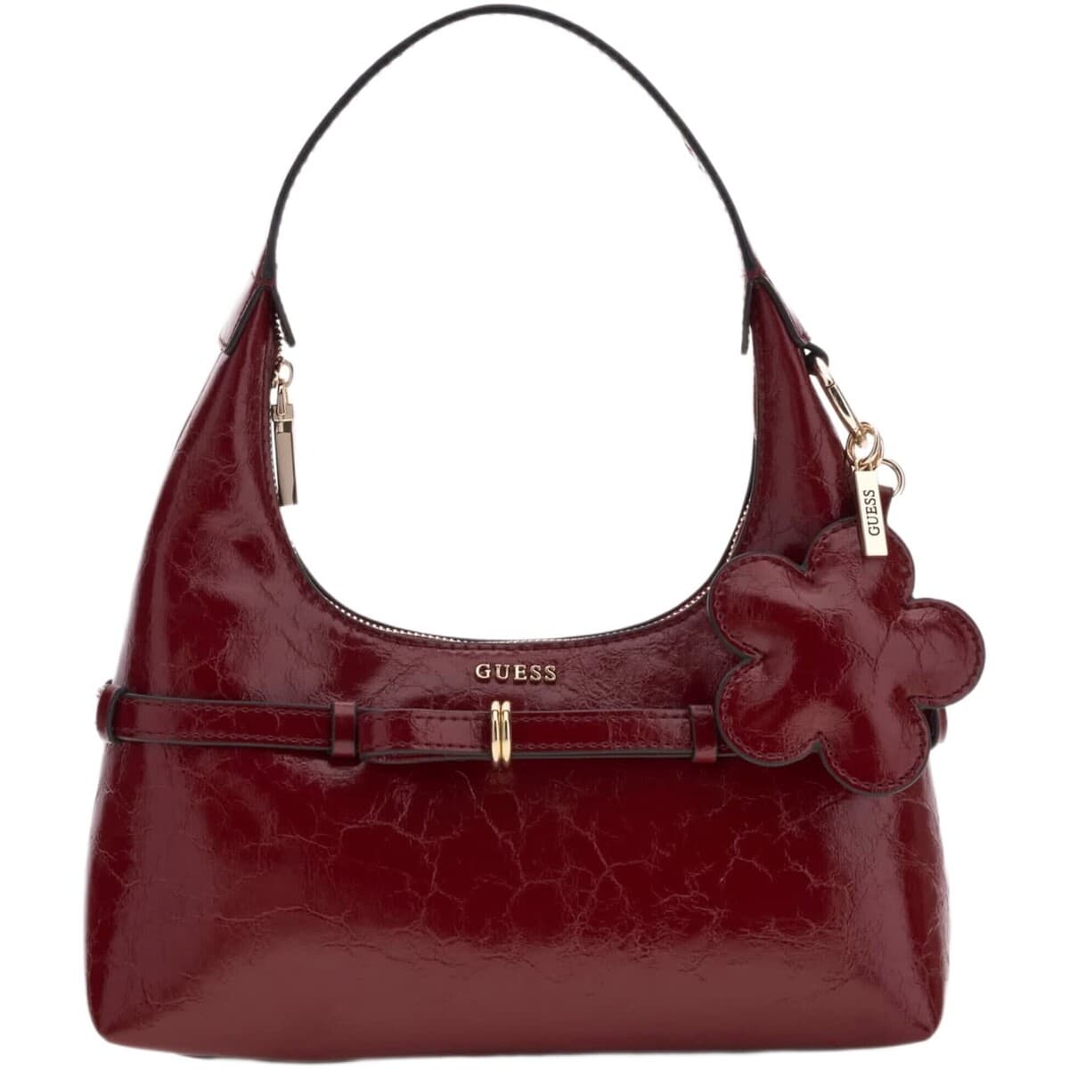 Kabelka Guess Taylor Mini Hobo, vínová
