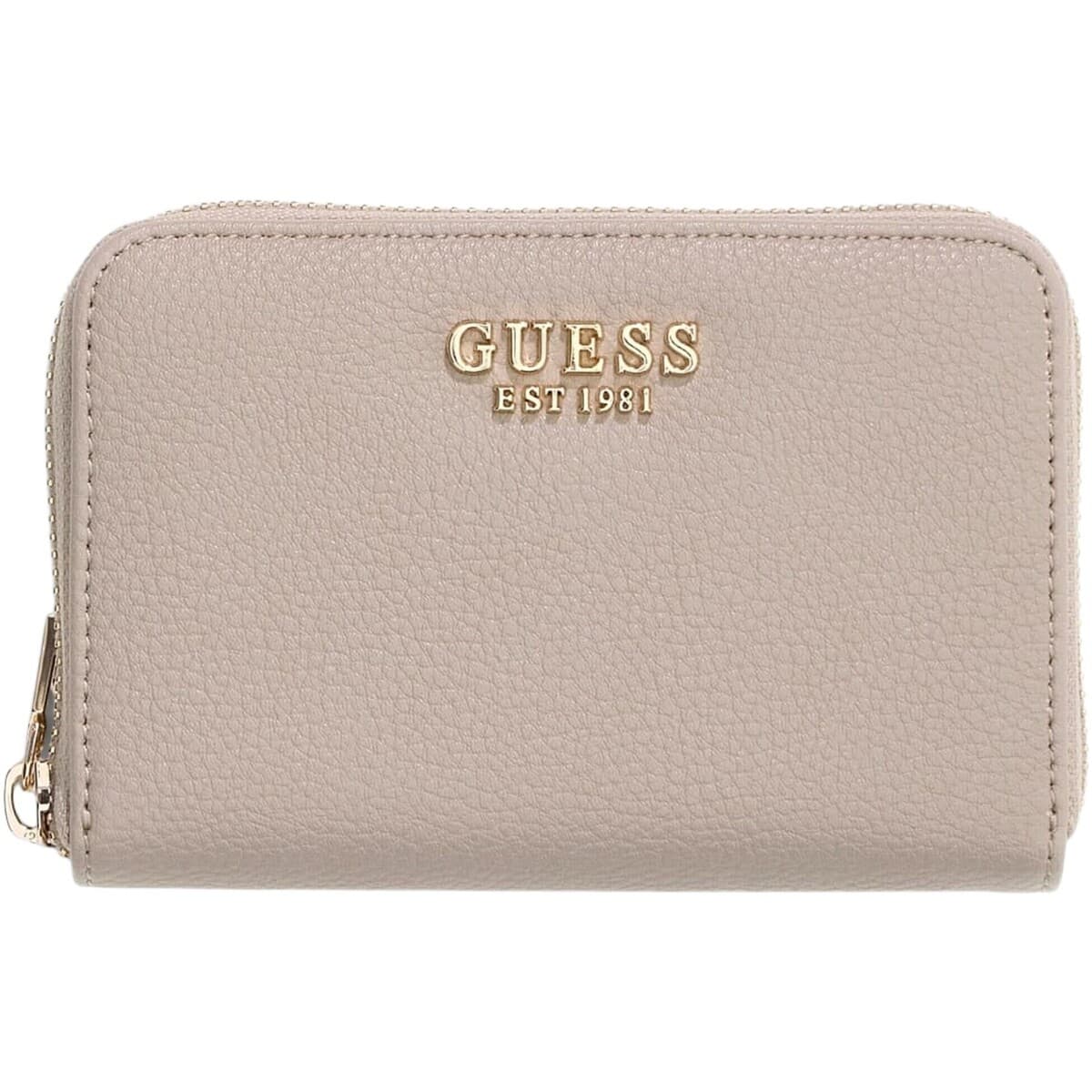 Peněženka Guess Melody Slg Medium Zip Around, béžová