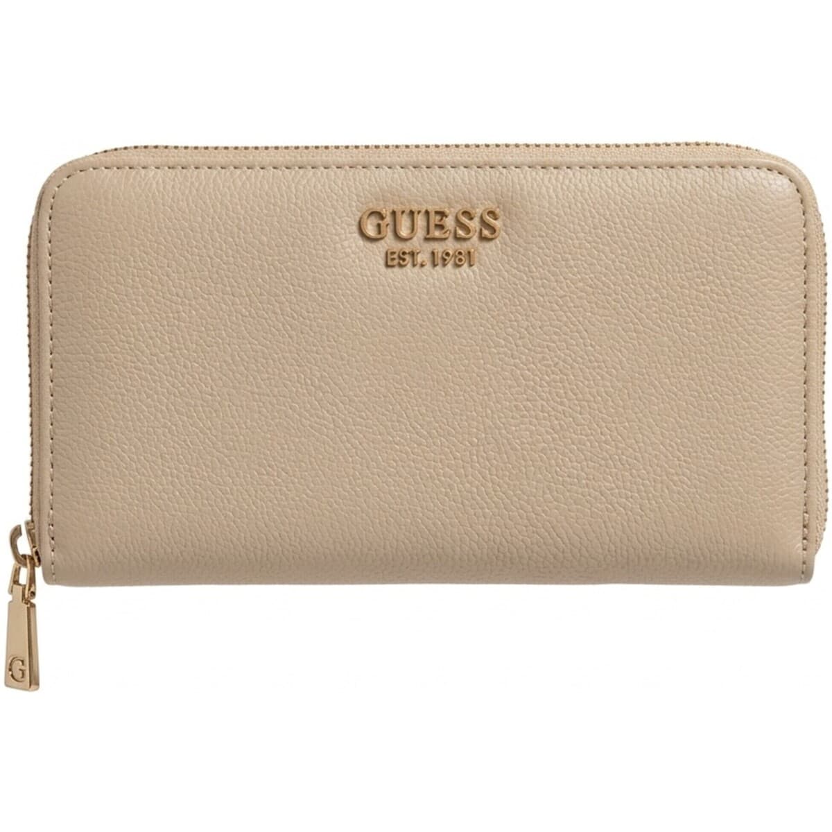 Peněženka Guess Melody Slg Large Zip Around, béžová