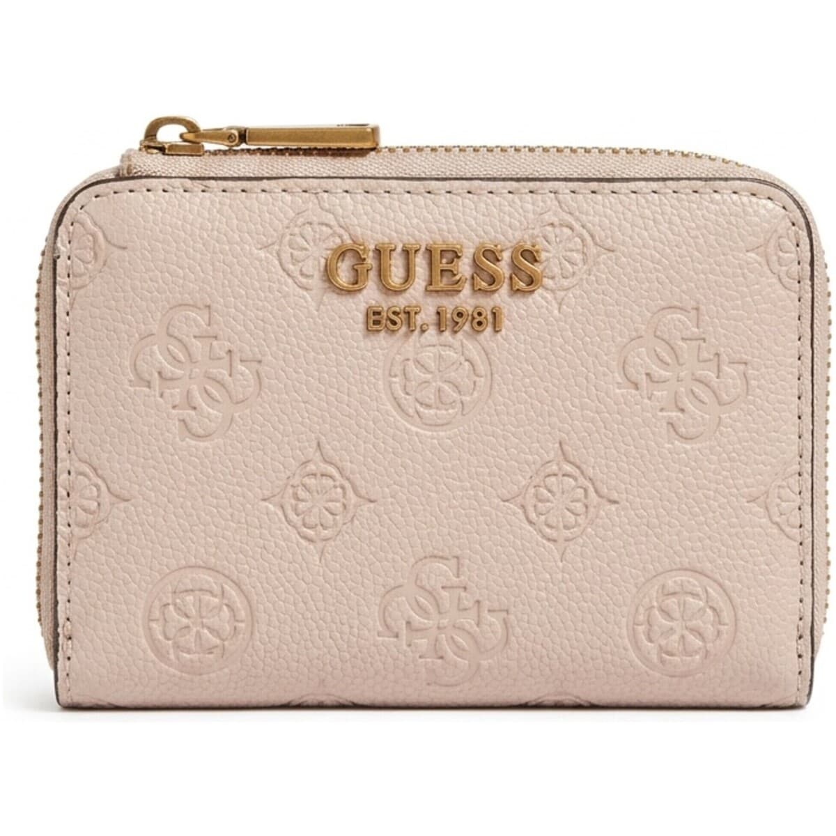 Peněženka Guess Blake Slg Zip Around Card Case, béžová