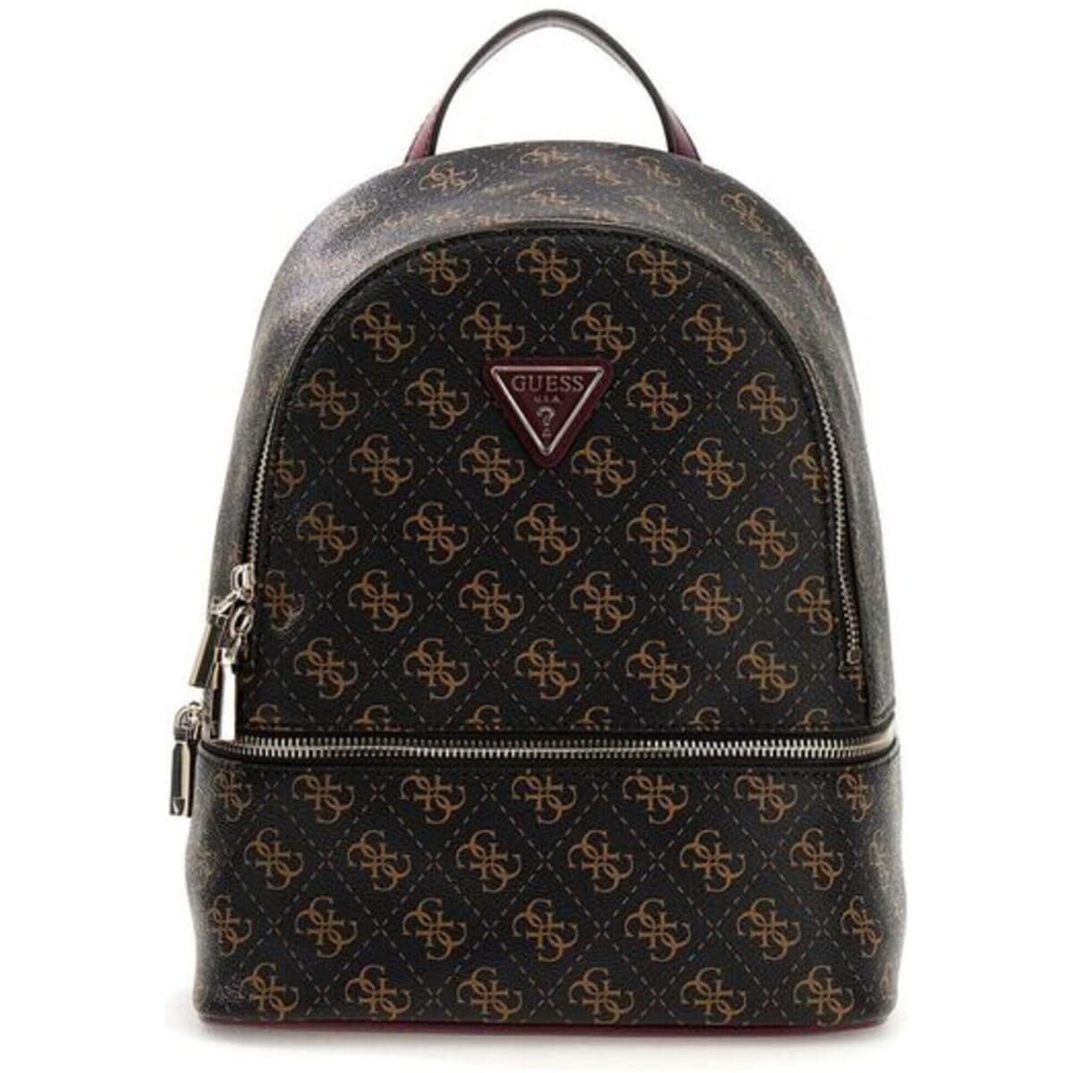 Batoh Guess Follie Small Backpack, hnědá