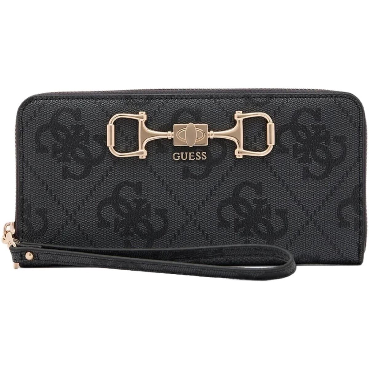 Peněženka Guess Janie Logo Slg Lrg Zip Around, černá