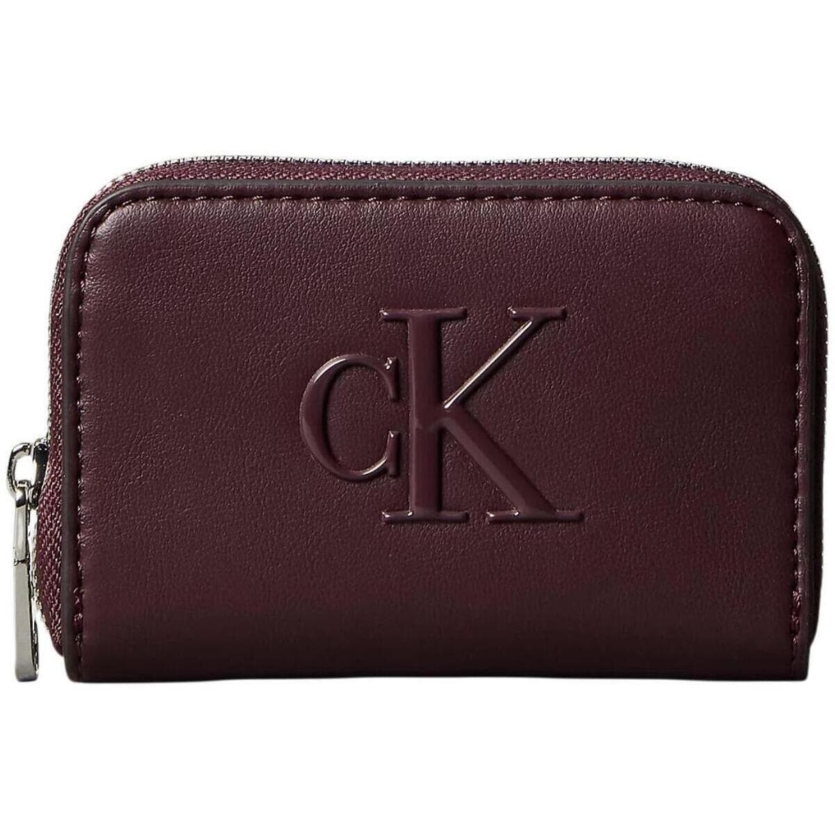 Peněženka Calvin Klein Jeans Bold CK Medium ZIP Around LV04F1154G, hnědá