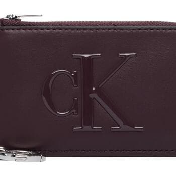 Peněženka Calvin Klein Jeans Bold CK L ZIP Cardcase LV04F1280G, hnědá 4