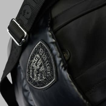 Kabelka Blauer Polyester Nylon Tote Bag Padded, černá 3