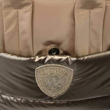 Kabelka Blauer Polyester Nylon Tote Bag Padded, béžová 2