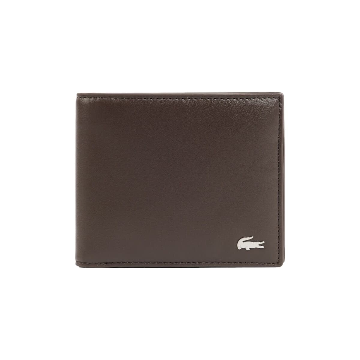 Pánská peněženka Lacoste Billfold Coin Leather Wallet - Coffee Bean