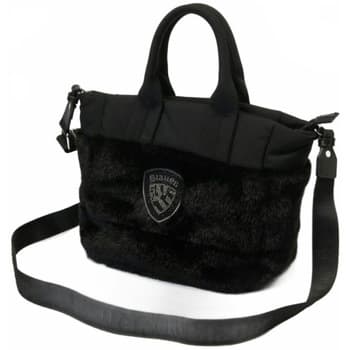 Kabelka Blauer Polyester Nylon Tote Bag Padded, černá 4