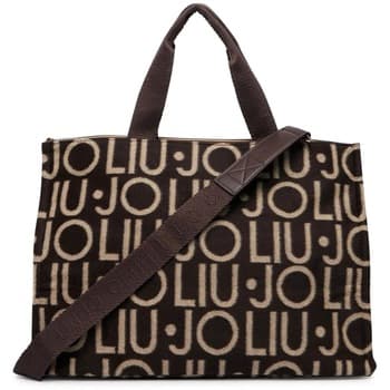 Kabelka Liu Jo 2f6037 T2742 Tote Logo Allover, hnědá 2