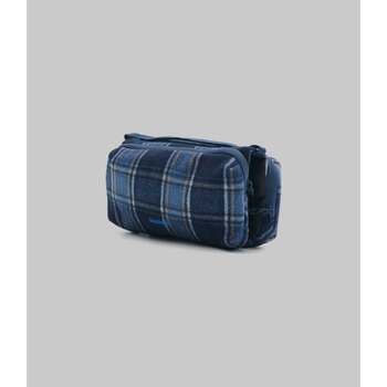 Kabelka Topologie Bottle Sacoche Medium Blue Check Wool 2