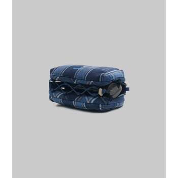 Kabelka Topologie Bottle Sacoche Medium Blue Check Wool 3