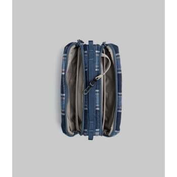 Kabelka Topologie Bottle Sacoche Medium Blue Check Wool 4