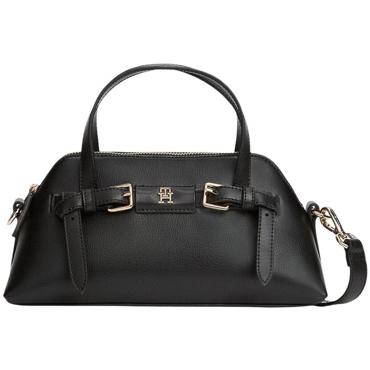 Kabelka Tommy Hilfiger TH Buckle Mini Tote, černá