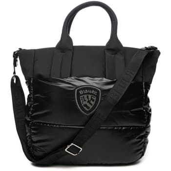 Kabelka Blauer Polyester Nylon Tote Bag Padded, černá 3