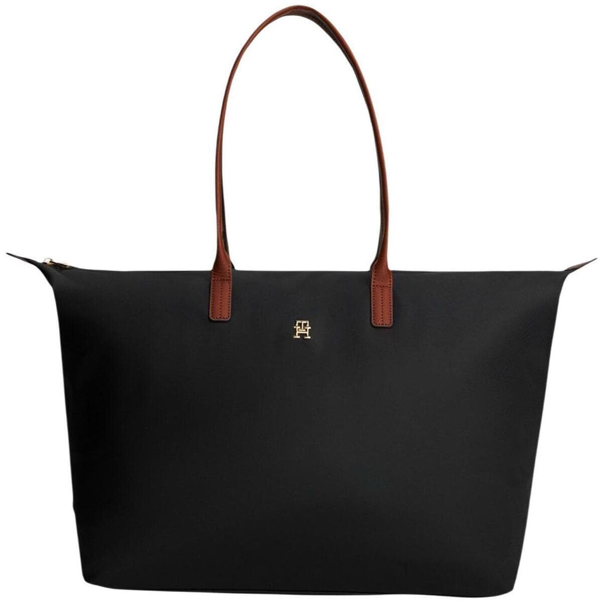 Kabelka Tommy Hilfiger Popette Maxi Tote AW0AW17996, černá