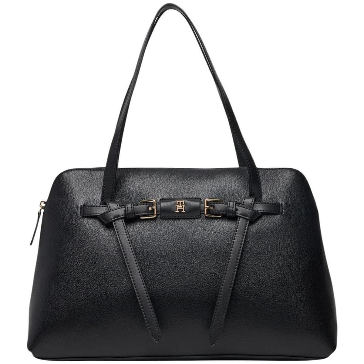 Kabelka Tommy Hilfiger TH Buckle Tote, černá