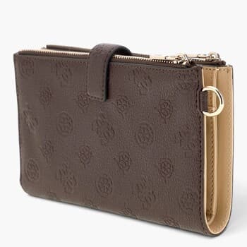Peněženka Guess Blake Slg Double Zip Organizer, hnědá 3
