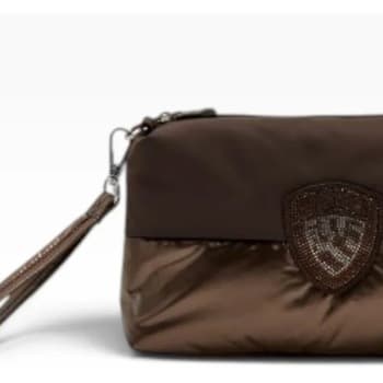Peněženka Blauer Polyester Nylon Clutch Padded, hnědá 3