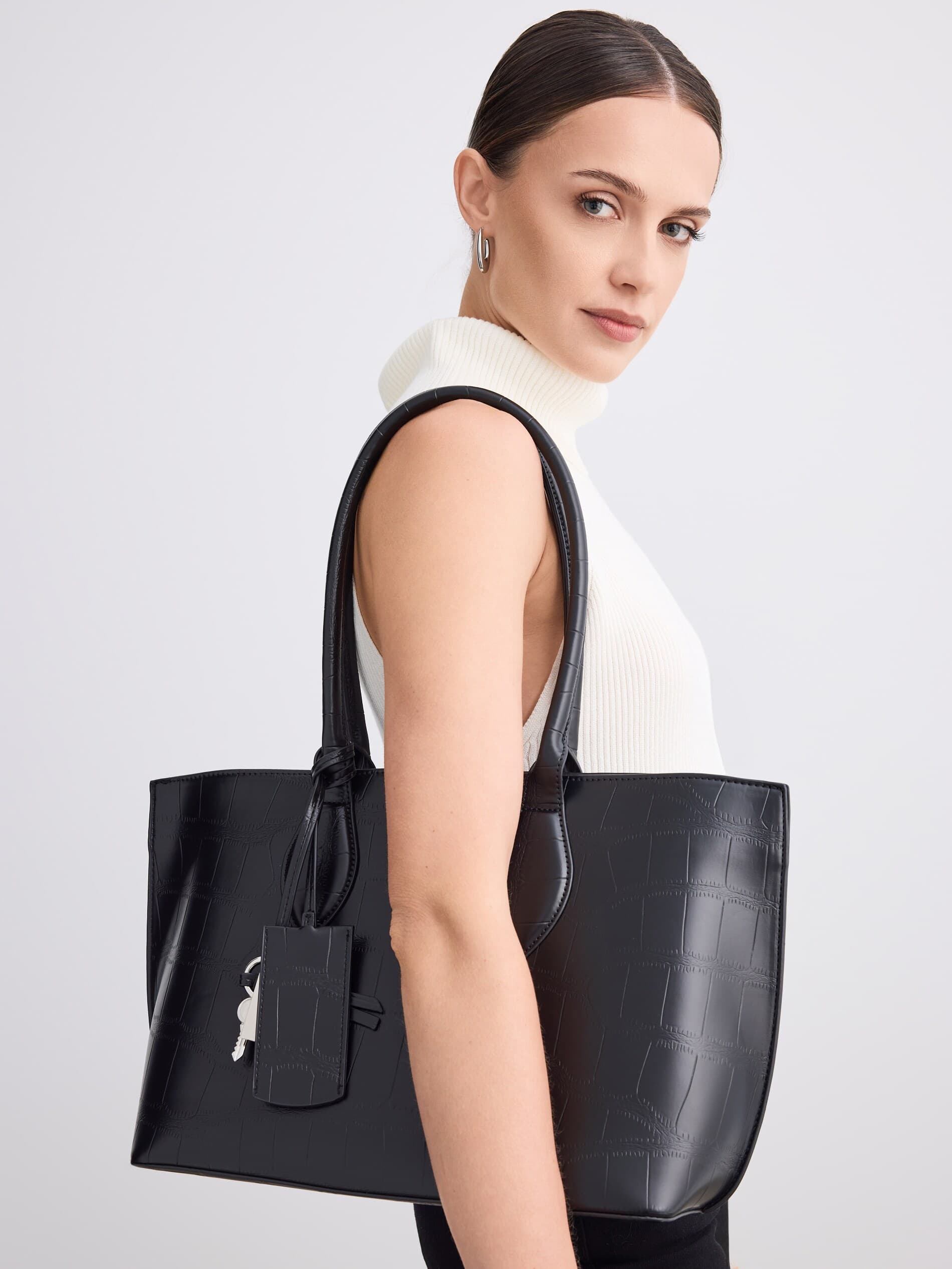 Taška shopper, černá 2
