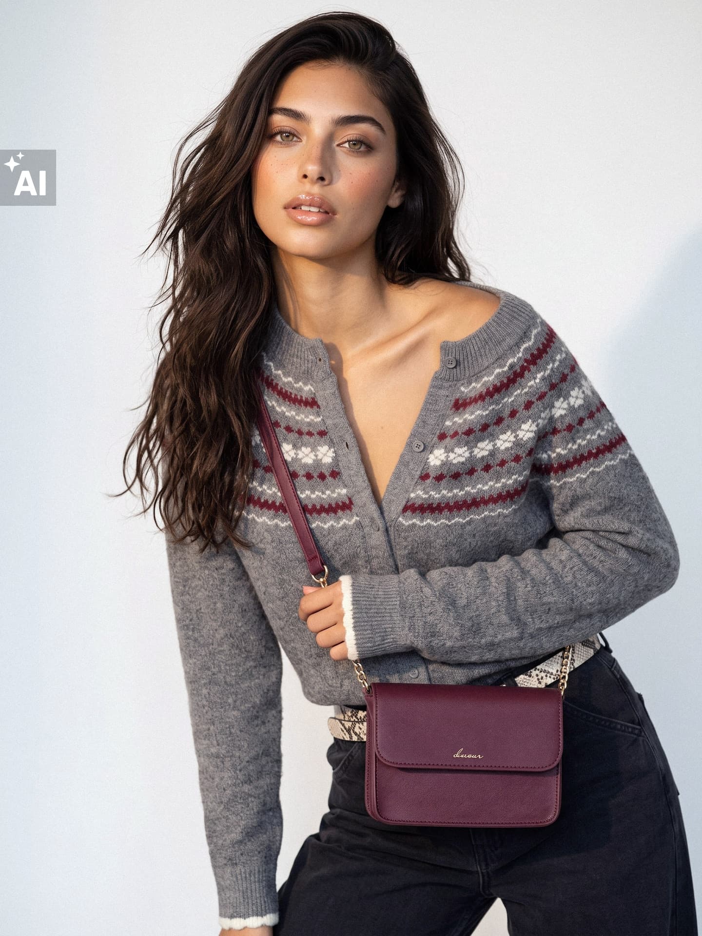 Crossbody kabelka s řetízkovým popruhem 2