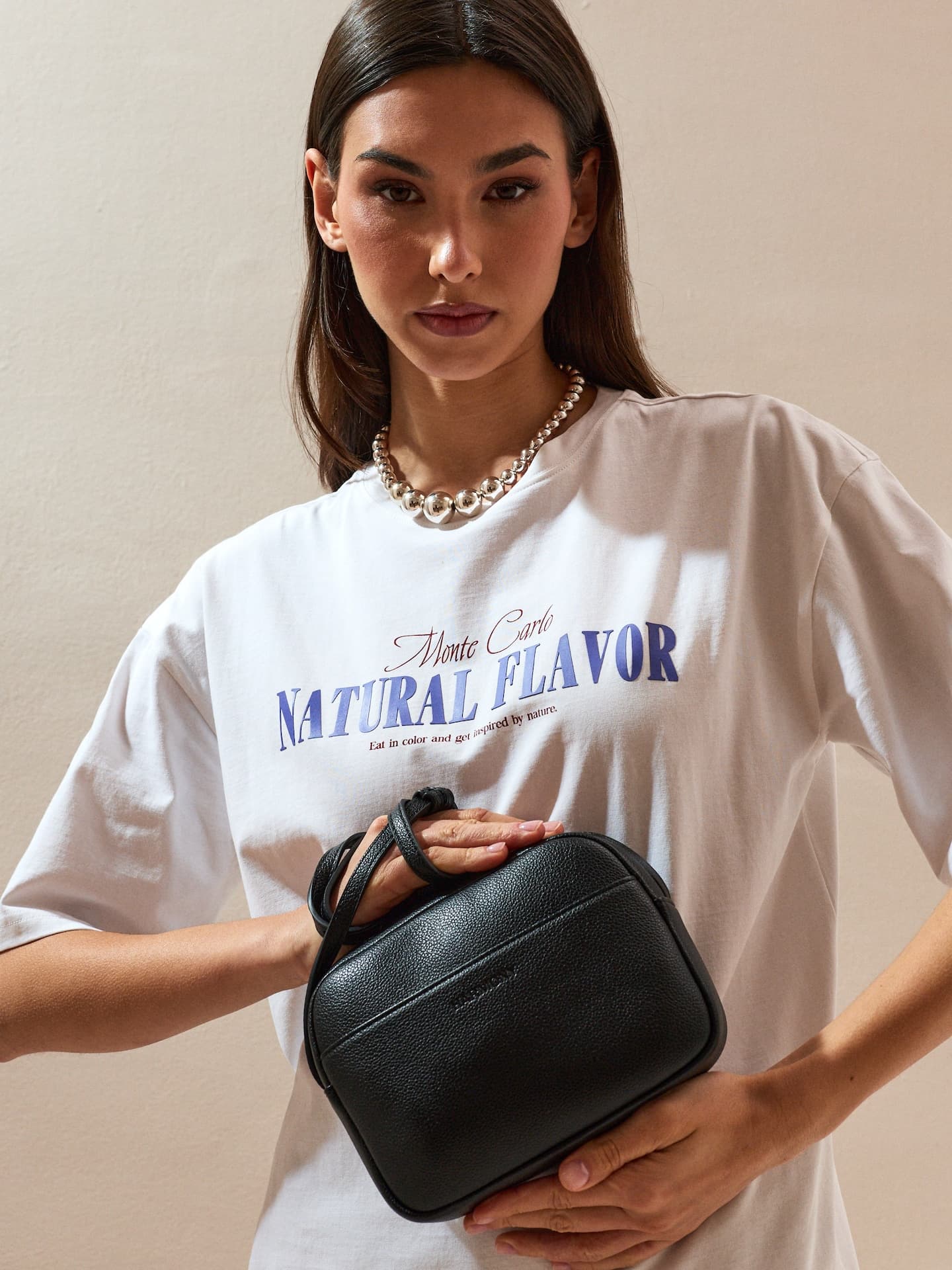Crossbody taška z imitace kůže, černá 2