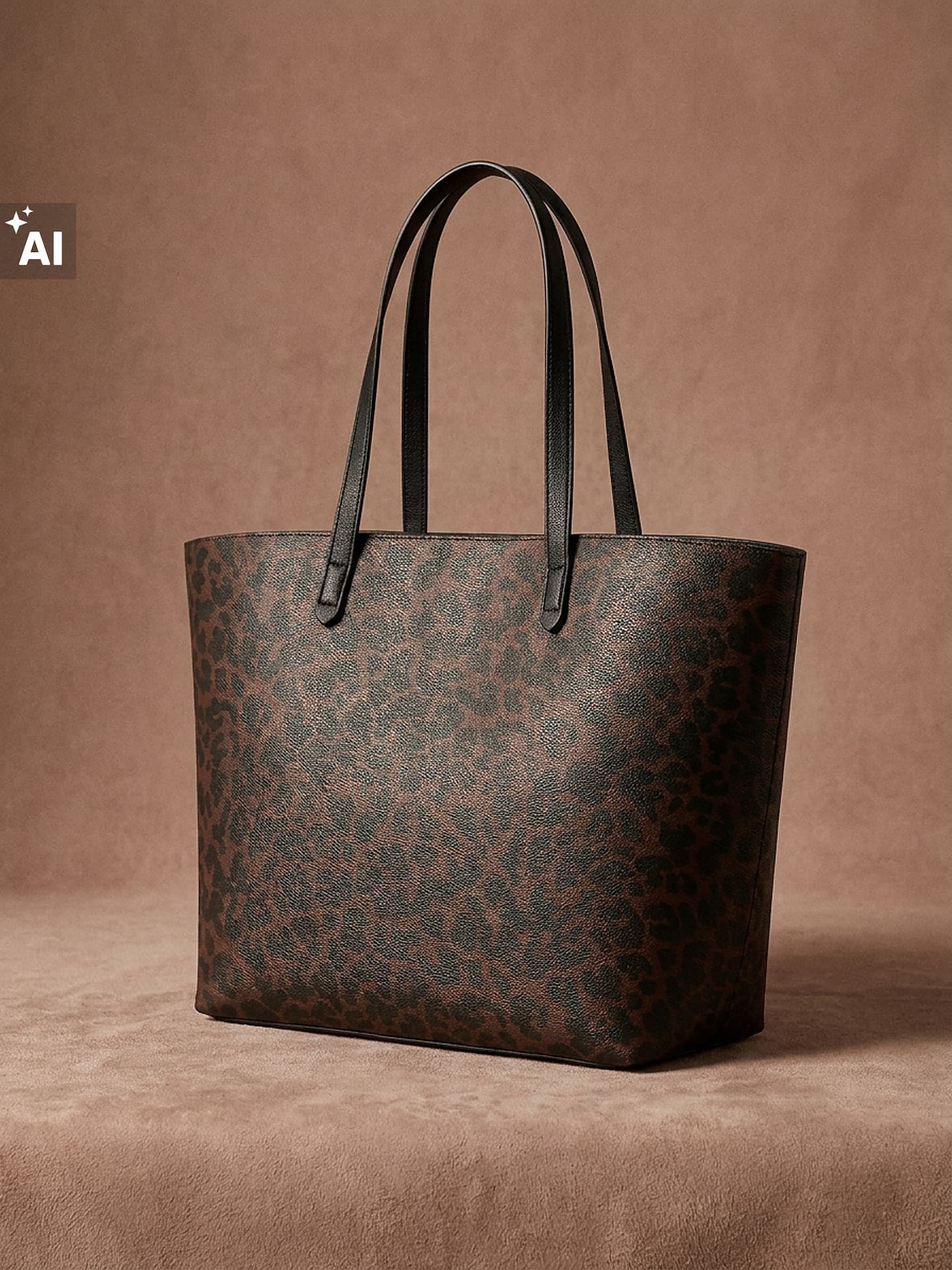 Shopper taška s leopardím vzorem, vícebarevná 2