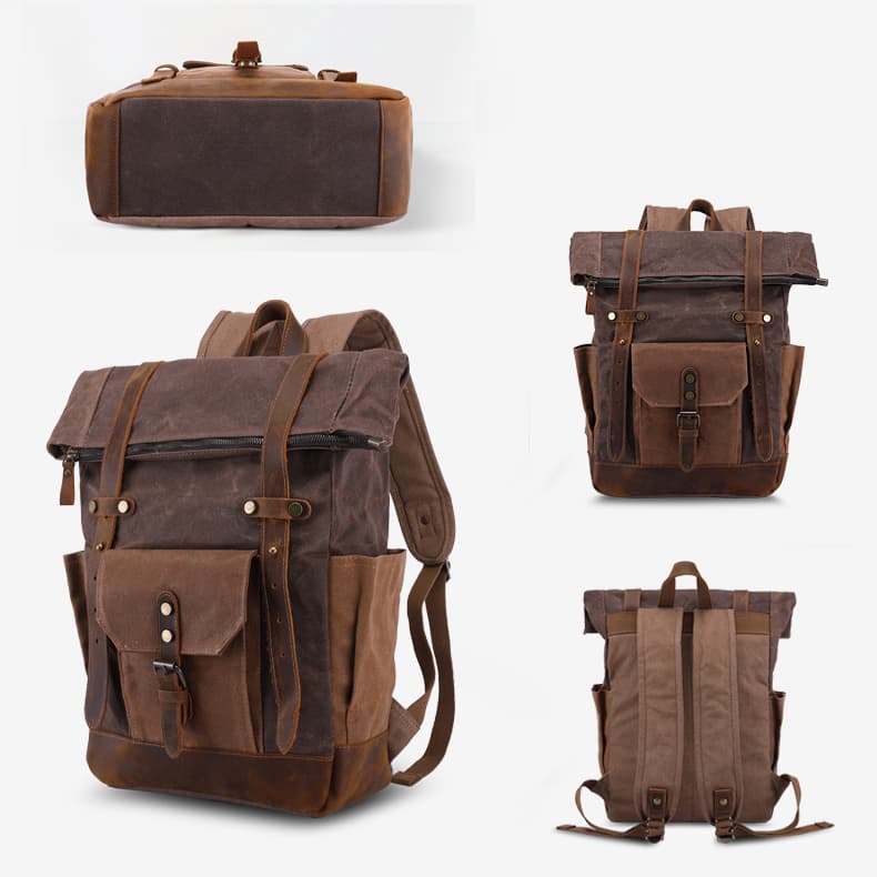 VALMIO Batoh městský Gwood - coffee Hnědá Objem 15 L 6
