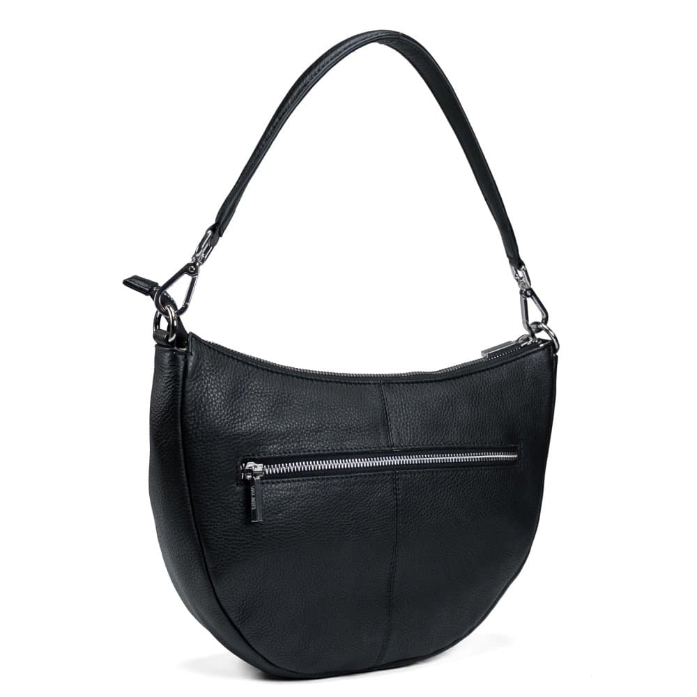 VALMIO Dámská kožená crossbody kabelka Selena - černá 3