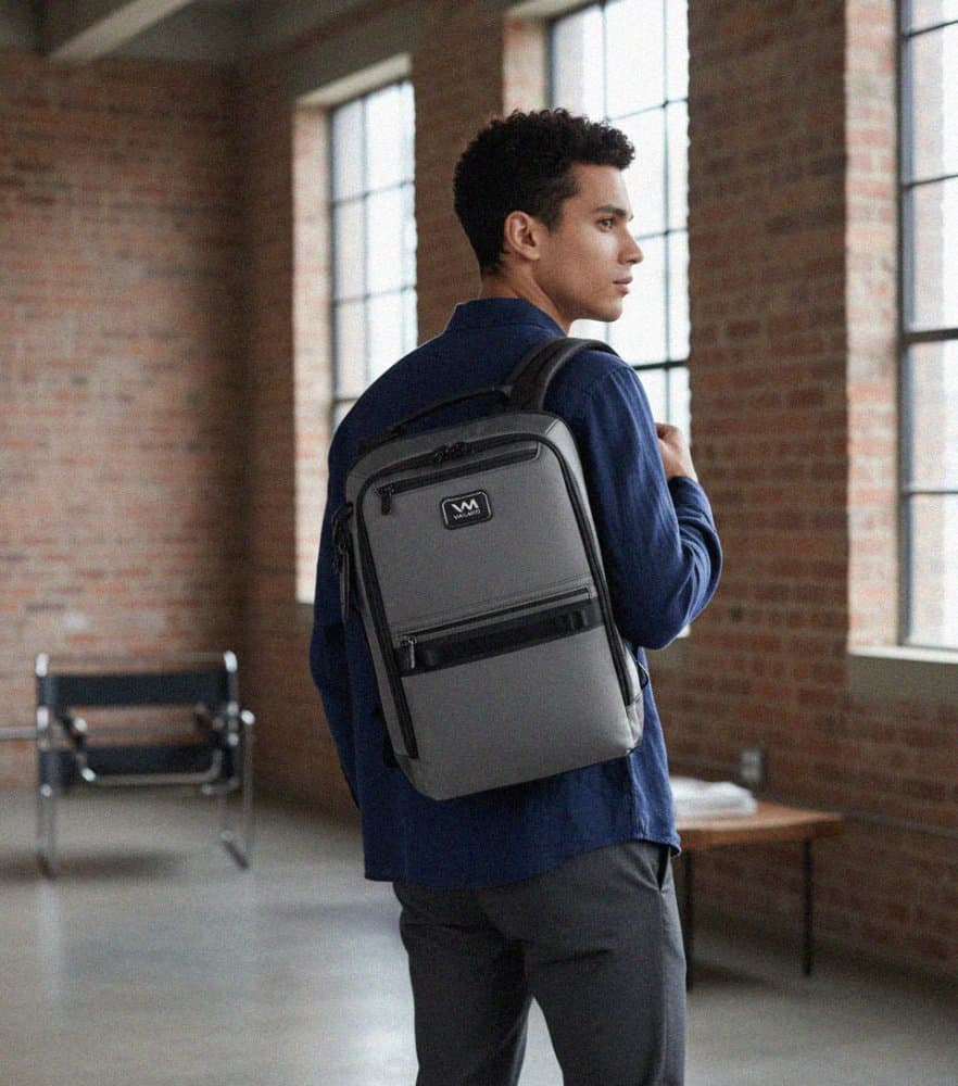 VALMIO Městský batoh na notebook Stelio Šedá Objem 13 L/14" 3
