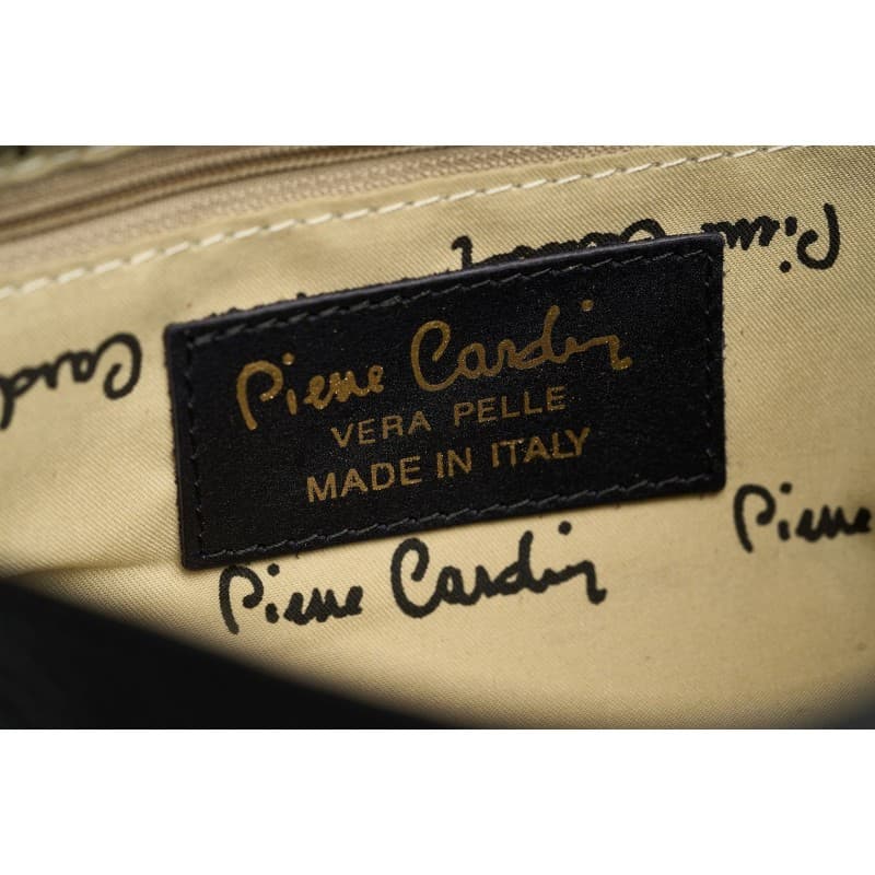 Pierre Cardin Dámská kožená kabelka 55109 DOLLARO černá Černá 55109-BLACK 6