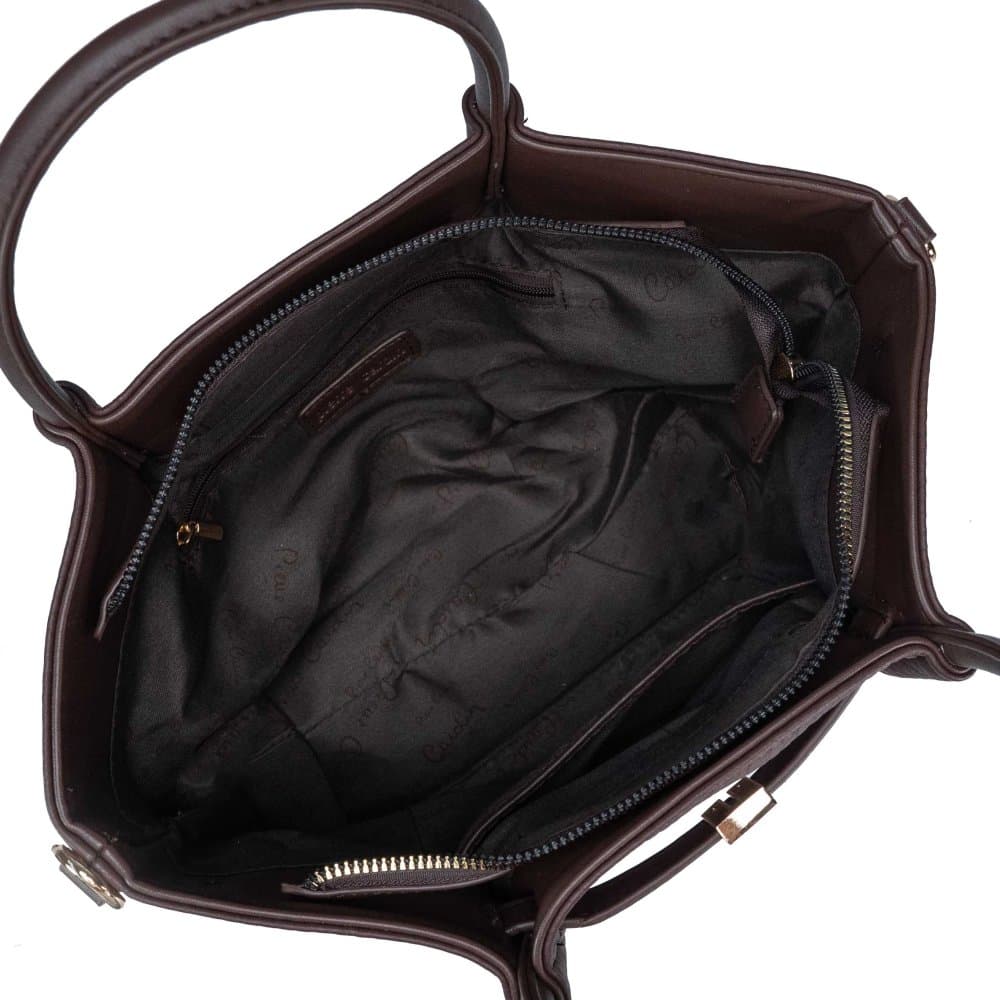 Pierre Cardin Dámská kabelka OSLO17 13563 tmavě hnědá Hnědá 13563-D.BROWN 3