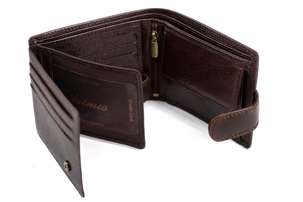 VALMIO Pánská peněženka Classic Brown Hnědá 6