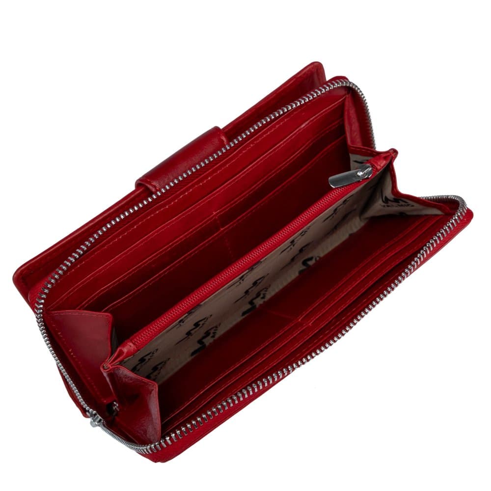 VALMIO Dámská kožená peněženka Vault 2435 červená Červená 6